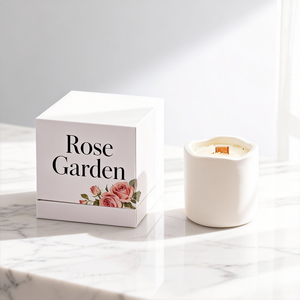 定制印刷徽标硬纸板豪华两件套空香薰蜡烛罐运输包装盖和底座礼品纸盒 - Product Image 6