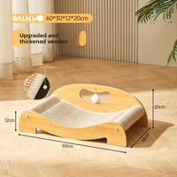 Poste Rascador para Gatos de Madera Resistente y Antideslizante, Cama para Mascotas, Más Vendido