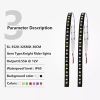 30CM/60CM LED Knight Rider Blitz blitzs canner Streifen licht lampe Neues flexibles Design