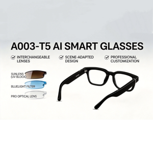 Gafas Inteligentes Temkong con IA, Cámara HD 1080P, Captura de Video y Fotos, Traducción en Tiempo Real, Grabación, Asistente IA, <span class=keywords><strong>Audio</strong></span> de Oreja Abierta - Product Image 1