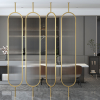 Paravent multifonctionnel rotatif sur mesure en acier inoxydable Changhong découpé au laser, style Art Déco, pour salon, luxe léger