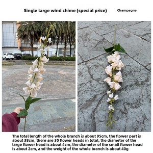 Fiori Artificiali in Seta, Campanula Bianca Grande Singola per Decorazioni Matrimoniali e Domestiche - Product Image 5