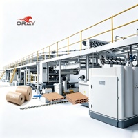 Oray – Nouvelle Ligne de Découpe et Rainurage NC Haute Vitesse avec Empileur Automatique et Contrôle PLC pour Carton Ondulé 3, 5, 7 Plis – 220 m/min