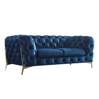 Yazhi vente en gros canapé Chesterfield en velours vert canapé moderne en tissu de luxe ensemble de canapés pour la maison meubles de salon