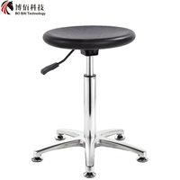 Chaises de personnel pivotantes en cuir polyuréthane durable, tabouret à roulettes de bureau moderne, 5 ans de garantie