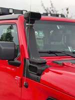 Accessoires de voiture XLstyling, système de snorkel, prise d'air, kit de dispositif de franchissement, plastique noir, compatible avec Jeep Wrangler JK JL JT 2007-2017