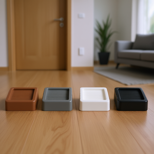 Ensemble de 4 cale-porte en caoutchouc colorées à fixation au sol pour la maison et le bureau - Product Image 2