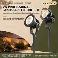 7W COB LED Landschaftsstrahler IP65 Außen-Gartenleuchte AC85-265V Wasserdichte Rasenbeleuchtung für Hof und Terrasse