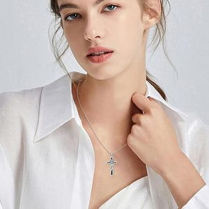Bijoux religieux, <span class=keywords><strong>collier</strong></span> avec pendentif croix en <span class=keywords><strong>argent</strong></span> sterling 925, médailles de saint Benoît pour hommes - Product Image 5
