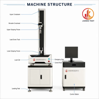 Máquina de Ensayo de Tracción de Plástico de Columna Única WDL 5KN - Probador Universal Computarizado para Membranas Impermeables de Película de Goma