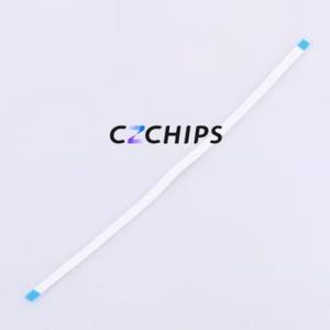 JS10A-06P-300-4-8 FFC Cable (Flexible Flat Cable) P=1mm Connector 6P 1mm 0.3mm Non-Inverting - Product Image 2