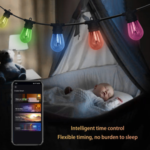 HRSYT DC24V S14 Bistro <strong>Bulbs</strong> Led <strong>String</strong> <strong>Light</strong> Outdoor RGBW IP65 Waterproof Hanging Led Patio <strong>String</strong> <strong>Lights</strong> - Product Image 5
