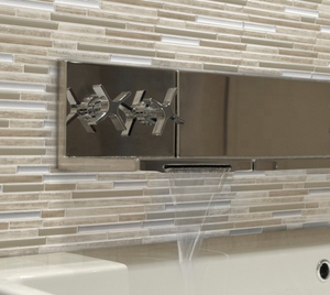 Azulejos de pared de arte para el hogar, pegatina de mosaico con efecto 3D de 12x12 pulgadas, tira de mármol verde, azulejos de pared impermeables para baño y cocina - Product Image 3