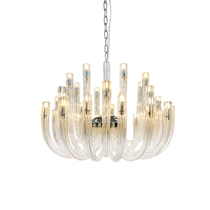 Lustre en verre tubulaire pour la décoration de la maison, lampe suspendue moderne pour salle à manger, chambre à coucher - Product Image 2