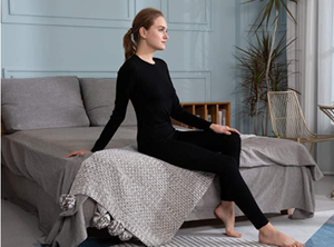 <span class=keywords><strong>Ropa</strong></span> interior <span class=keywords><strong>de</strong></span> manga larga para mujer, <span class=keywords><strong>ropa</strong></span> térmica fina <span class=keywords><strong>de</strong></span> <span class=keywords><strong>lana</strong></span> merina, capa base superior, 100% - Product Image 5