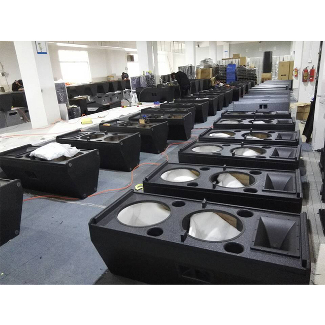 Professional Double 15 Inch Line Array DJ Speaker Monitor Stage Audio Video Full Range Passive Sound System 4ohm Impedance
