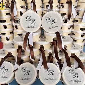 Tambourin en bois de 4 pouces pour fêtes, tambour de mariage, tambour d'église, instrument de musique, prix - Product Image 5