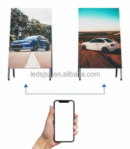 Écran LED P1.8 KT Rack pour affiches, contrôle sans fil par application, publication de contenu, avec roues universelles, ultra-mince, facilement déplaçable - Product Image 3