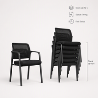 Chaise de conférence robuste avec structure renforcée pour usage professionnel