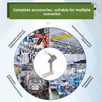Accessoires pour bras de robot industriel : Ventouse, base universelle, fixation, articulation, bras de gravité réglable en angle et rotatif