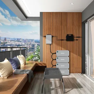 Kit Système Solaire de Balcon OMMO avec Batterie au Lithium et Contrôleur MPPT - Système d'Énergie Solaire pour Balcon - Ensemble 1 Maison - Product Image 6
