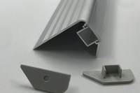 Bande de protection d'escalier en aluminium LED résistante à l'eau, moderne et durable, avec protection de bordure d'escalier