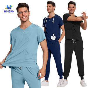 Uniforme médical de haute qualité pour hommes, uniforme de travail pour infirmières, uniforme extensible personnalisé, ensembles d'uniformes médicaux, ensembles de blouses médicales - Product Image 1