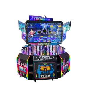 เครื่องเกมดนตรี 'Crazy Jazzy Drums' แบบอาร์เคด ไฟ LED สีสันสดใส  ระบบหยอดเหรียญ  พร้อมโซนเกมหลากหลาย - Product Image 2
