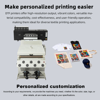 Printer Transfer Film Langsung ke Kain ZONSON Otomatis DTF Ink Garansi 1 Tahun CMYKW 5 Warna A3 untuk Pencetakan Kaos