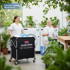 Borsa Nera per Carrello X-Cart 300 L per Lavanderia - Product Image 3