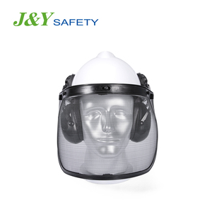 安全イヤーマフとフェイスシールド付き中国産業用安全ヘルメット - Product Image 2