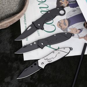 Cuchillo de Desempaquetado Castle Pirate, Personalizable, Grado OEM, Cuchillo Plegable para Camping, Hoja de Acero Inoxidable D2, Mango de Plástico HK - Product Image 4