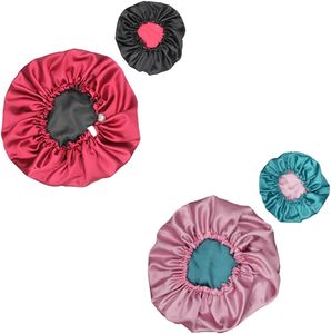 Bonnet de nuit ajustable personnalisé avec logo, broderie 3D, foulard en soie et bonnet en satin pour usage quotidien – Vente en gros - Product Image 5