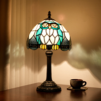 Lampe de table moderne en verre teinté, lampe de chevet pour chambre à coucher, lampe LED Sakura pour décoration de mariage, en stock aux États-Unis et au Canada