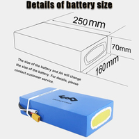 Prix d'usine, batterie de vélo électrique au lithium 24V 36V 48V 52V 60V 72V 40AH pour pack de batterie de scooter électrique 72V 5000W 4000W