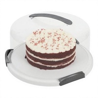 Support de transport pour gâteaux en plastique transparent avec couvercle, hermétique, sans BPA, compatible lave-vaisselle, portable, pour desserts et fêtes