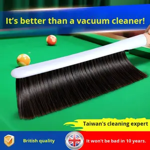Brosse de nettoyage pour table de billard et de snooker TNSZ <span class=keywords><strong>Taini</strong></span>, pour enlever la poussière des joints, durable, en bois, pour nettoyer la boîte de 1/2 queue - Product Image 4