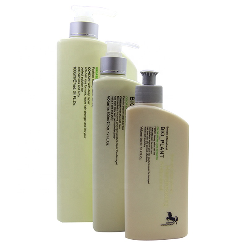 BIO PLANT 300ml 500ml 1000ml Kräuter-Anti-Schuppen-Verlust Haarwuchs-Behandlung Erfrischendes sulfat freies Shampoo und Conditioner-Set