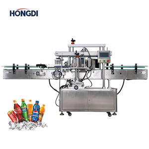 เครื่องติดฉลากขวดอัตโนมัติสองด้าน พร้อมมอเตอร์ PLC สำหรับขวดแก้ว ขวดพลาสติก และกล่องกระดาษ  ผลิตภาพสูง หน้าจอสัมผัส - Product Image 6