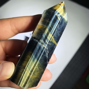 Blu naturale <span class=keywords><strong>occhi</strong></span> di <span class=keywords><strong>tigre</strong></span> torre di cristallo punto di guarigione stones energy bacchetta per feng shui - Product Image 4