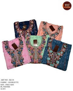Most Selling Women <b>Kurti</b> Stylish Fabric Ethnic Wear <b>Kurti</b> For Daily Wear Casual And Office Use Available At Export Price - Product Image 5