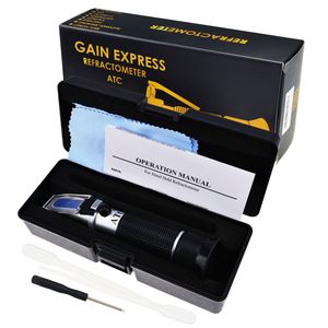 Refractómetro Óptico Profesional para Cerveza y Mosto, Escala Dual de Brix y Gravedad Específica, ATC, Sin Necesidad de Batería, REB-32SGATC 0.2% Brix - Product Image 2