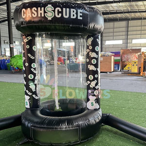 ビジネス広告・イベントプロモーション用 インフレータブル マネーグラブマシン キャッシュキューブブース - Product Image 1