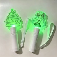 RICHSHINING Stylo lumineux LED personnalisé en acrylique pour concert, avec télécommande, pour chanteur