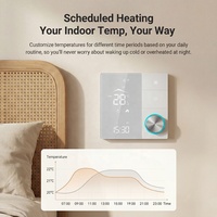 Termostato Intelligente WiFi con Controllo Remoto tramite App Tuya Smart Life, con Manopola per Riscaldamento ad Acqua, Caldaia a Gas, Riscaldamento Elettrico a Pavimento
