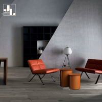 Ensemble de tables d'appoint orange de luxe pour salon d'hôtel de style italien, table d'angle en métal et cuir pour chambre à coucher de villa, meubles