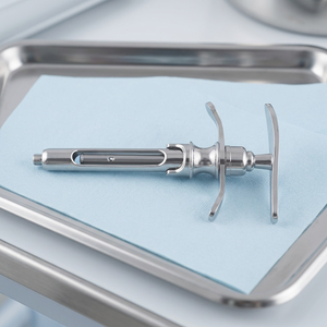 Seringue pliante en T en acier inoxydable d'instruments chirurgicaux dentaires confortables et faciles à utiliser sans aspiration - Product Image 3