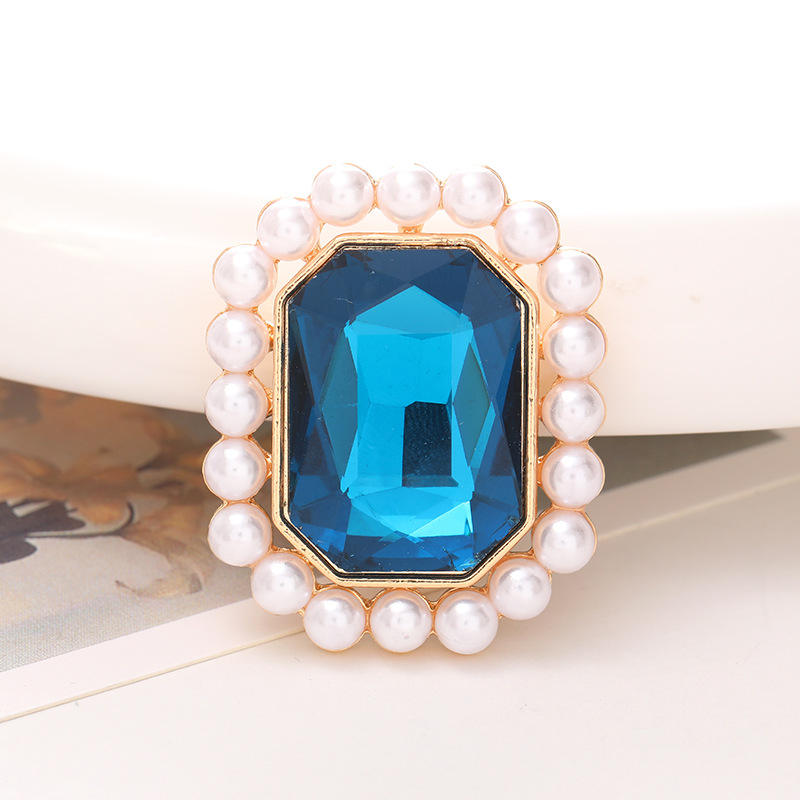 D2008 gema de perla octogonal (agujero azul)