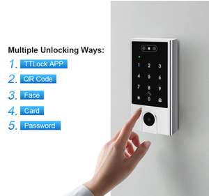 Sistema de Control de Acceso con <span class=keywords><strong>Código</strong></span> QR IP67, Teclado V5-QR TTLock, Controlador de Acceso Facial, Lector de Teclado sin Llave - Product Image 4