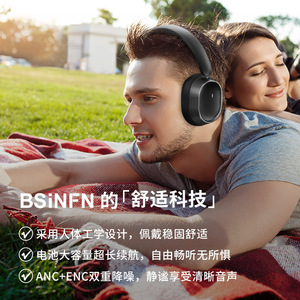 Auriculares supraaurales Bsinfen 6.0 inalámbricos con indicador LED para teléfono móvil - Product Image 3